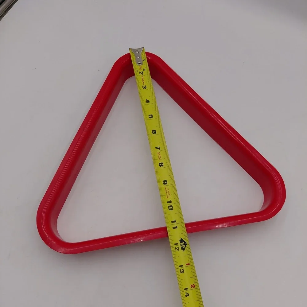 Vintage Budweiser Beer Red Pool Triangle Ball Rack Holder 2 1/4 No Cracks Good